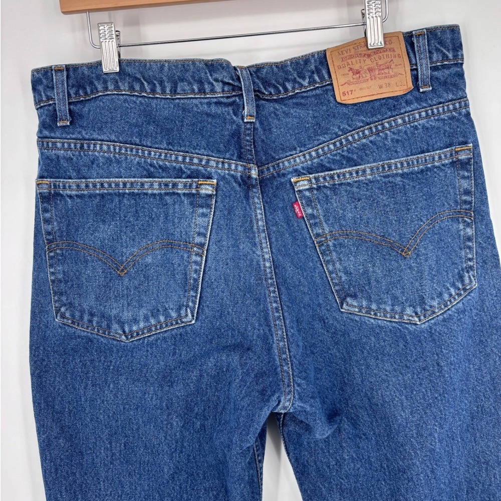 VTG Levis 517‎ Bootcut Jeans Mens 36x30 (Tag 38x32) Blue Medium Wash Western USA